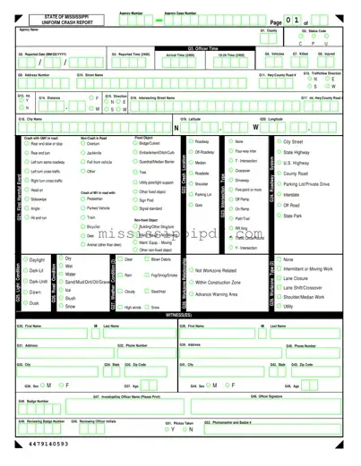 Get Mississippi Accident Report Form